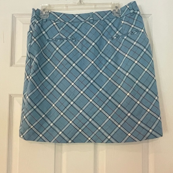 FAIRWAY & GREENE BLUE PLAID GOLF SKORT - Picture 2 of 5